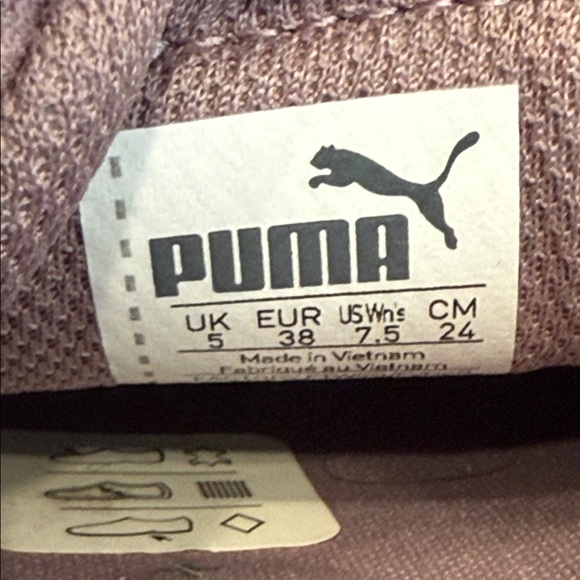 Puma Women's Mauve Suede Sneakers - Picture 6 of 7